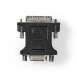 Nedis DVI adapter | DVI-D 24+1-Pin Hane | VGA hona 15p | Nickelplaterad | Rak | PVC | Svart | Plastpåse