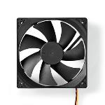 Nedis DC-fläkt | DC | Fläktstorlek: 120 mm | 3-pin | 19.2 dBA | Svart