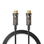 Nedis Aktiva Optiska Ultra High Speed --HDMI Kabel med Ethernet | HDMI- Kontakt | HDMI- Kontakt | 8K@60Hz | 48 Gbps | 30.0 m | Rund | PVC | Svart | Presentbox