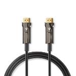 Nedis High Speed --HDMI - kabel med Ethernet | HDMI- Kontakt | HDMI- Kontakt | 8K@60Hz | 48 Gbps | 40.0 m | Rund | PVC | Svart | Presentbox