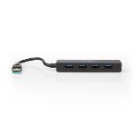 Nedis USB-hubb | 4-Port | USB 3.2 Gen1 | Strömadapter / USB ström | 4x USB