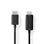 Nedis Displayport-kabel | DisplayPort Hane | HDMI- Kontakt | 4K@60Hz | Nickelplaterad | 2.00 m | Rund | PVC | Svart | Låda
