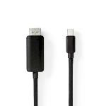 Nedis Mini Displayport-kabel | DisplayPort 1.4 | Mini DisplayPort Hane | HDMI- Kontakt | 48 Gbps | Nickelplaterad | 2.00 m | Rund | PVC | Svart | Blister