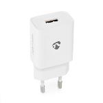 Nedis Väggladdare | 12 W | Snabbladdnings funktion | 1x 2.4 A A | Antal utgångar: 1 | USB-A | Utan kabel | Single Voltage Output | Vit