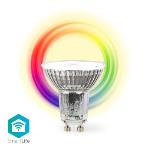 Nedis SmartLife LED Spot | Wi-Fi | GU10 | 345 lm | 5 W | RGB / Varm till cool vit | 2700 - 6500 K | Energiklass: G | Android- / IOS | PAR16 | 1 st.