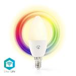 Nedis SmartLife Full Färg Glödlampa | Wi-Fi | E14 | 470 lm | 4.9 W | RGB / Varm till cool vit | 2700 - 6500 K | Android- / IOS | Ljus | 1 st.