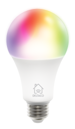 Deltaco RGB LED-lampa E27 - SH - SH-LE27RGB