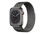 Apple Watch Ser 8 GPS+Cell 45mm Graphite Stainless Steel Case Grap