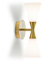 Vägglampa Harlekin Duo Mässing D105 Herstal