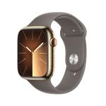 Apple Watch S9 GPS+Cell 45mm Gold Stainl Steel Case Clay SB - M/L