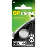 GP Lithium Cell Battery CR2032, 3V, 1-pack