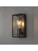 Vägglampa Brindisi sensor E27 sv. Konstsmide