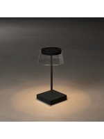 Bordslampa Scilla svart USB Konstsmide
