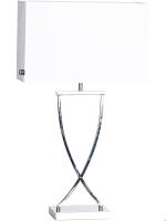 Bordslampa Omega 69 cm krom/vit 2820440-5000 By Rydéns