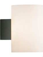 Vägglampa Evoke L antracit /opal glas Herstal