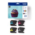 FP Brother LC123 Value Pack, Black, Cyan, Magenta, Yellow (600sid.)