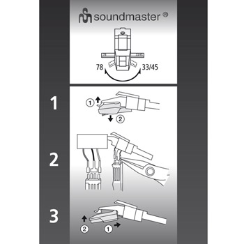Soundmaster: Pickup 33/45/78 vinyl/stenkakor