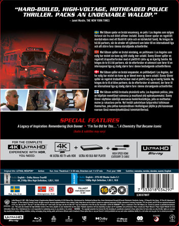 Dödligt vapen 1 - Ltd Steelbook