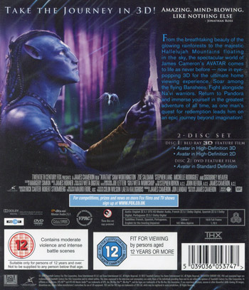 Avatar 1 (3D) (Ej svensk text)