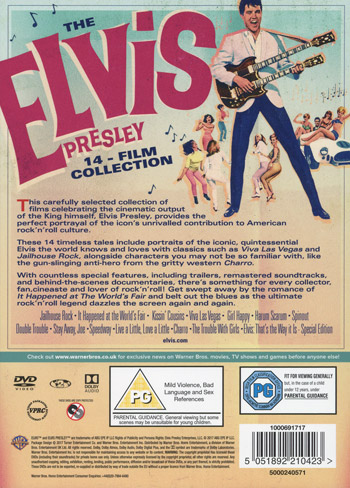 Presley Elvis: 14-film collection (Sv text på 6)