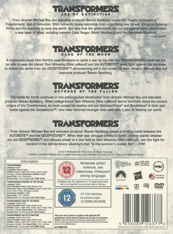Transformers 4-movie collection