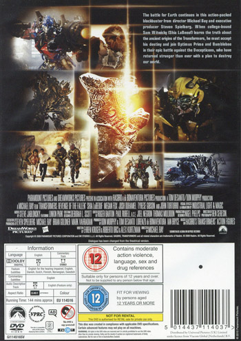 Transformers 2 - Revenge of the fallen