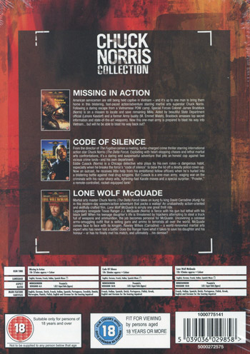 Chuck Norris Collection - 3 filmer (Ej sv. text)