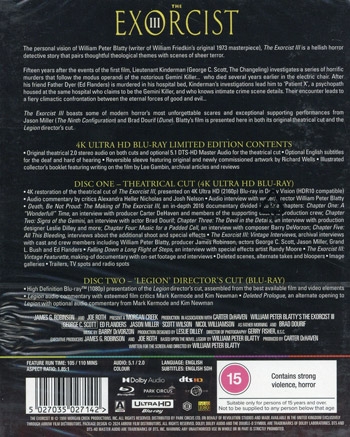 Exorcisten 3 - Ltd edition (Ej svensk text)