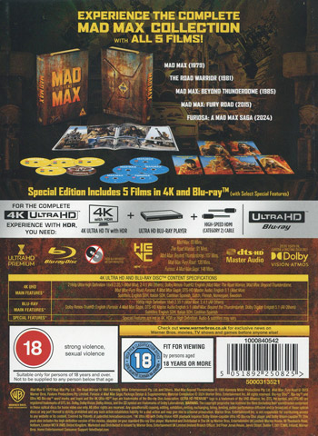 Mad Max: 5-film Petrol Can Edition Ltd Steelbook