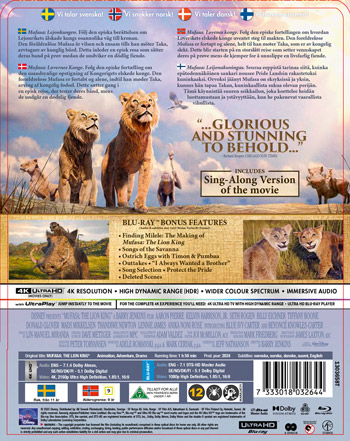 Mufasa: Lejonkungen - Ltd Steelbook