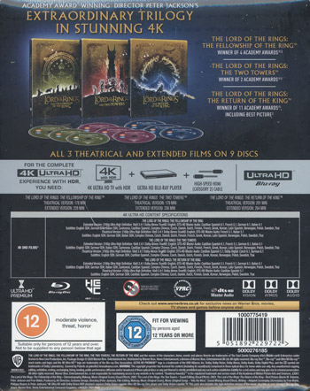 Sagan om ringen / Trilogin / Ltd Steelbook