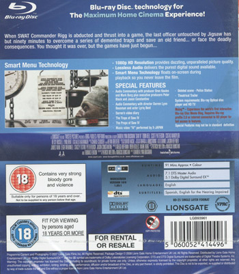 Saw 4 - Extreme Edition (Ej svensk text)