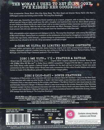 The Long Kiss Goodnight - Ltd (Ej svensk text)