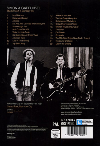 Concert in Central Park 1981