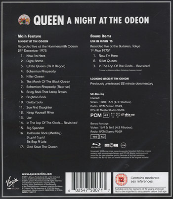 A night at The Odeon 1975