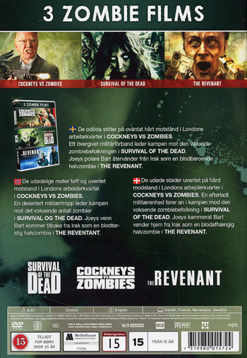 3 x zombie films - 3 filmer