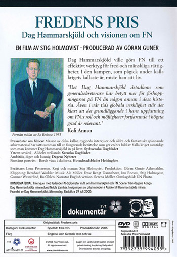 Fredens pris - Dag Hammarskjöld och visionen om