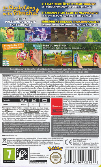 Pokemon: Let's Go, Pikachu! (UK, SE, DK, FI)