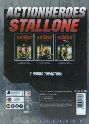 Sylvester Stallone x 3 / Ltd Steelbook