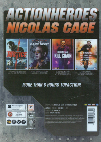 Nicolas Cage x 4 / Ltd Steelbook