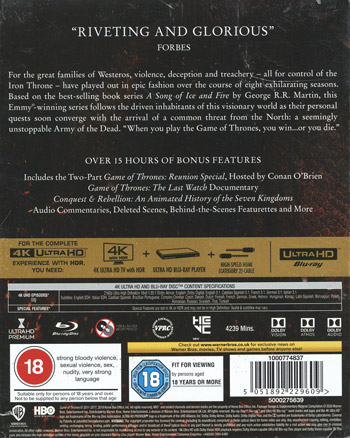 Game Of Thrones: Säsong 1-8