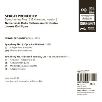 Symphonies Nos 2 & 4 (Second Version)