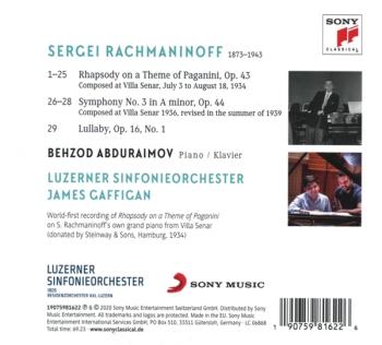 Rachmaninoff In Lucerne