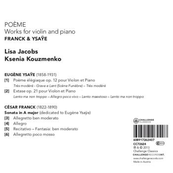 Poeme/Works for Violin & Piano
