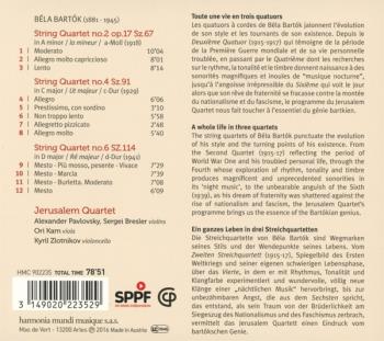 String Quartets Nos 2/4/6 (Jerusalem Q.)