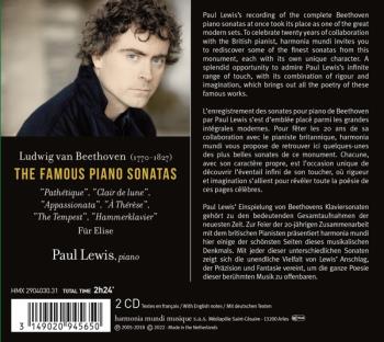 Famous Piano Sonatas (Paul Lewis)