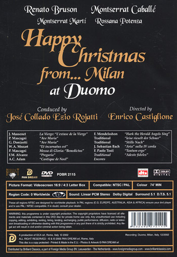 Happy Christmas from... Milan (Bruson/Caballé)