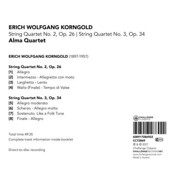 Korngold - String Quartet No 2