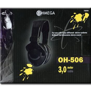 Ohmega Stereohörlurar / Over-ear 3 m kabel