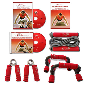 Träningskit / Men's fitness (DVD+CD+Utrustning)